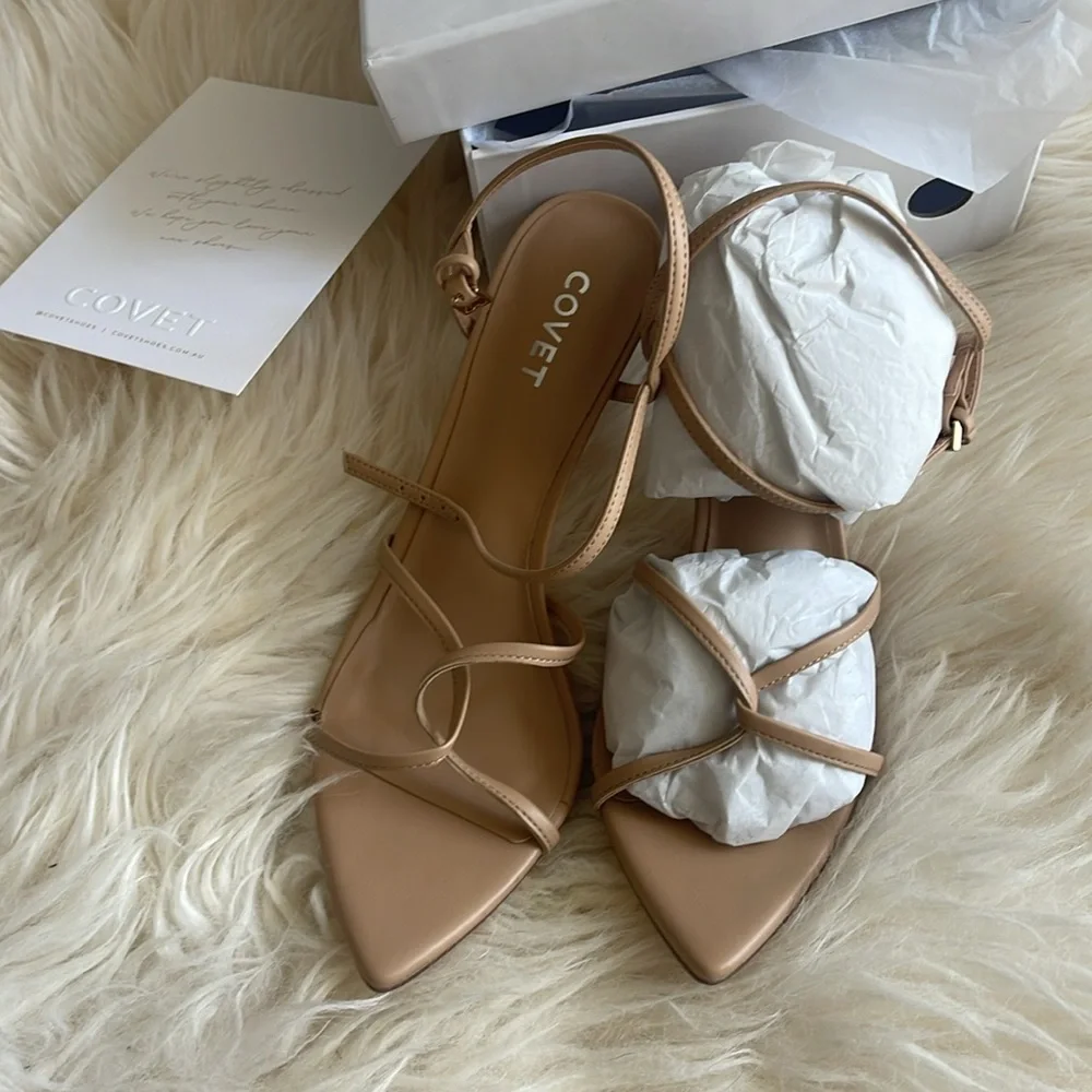 NWT Covet Shoes Aurelia Nude Stiletto - Picture 4 of 10